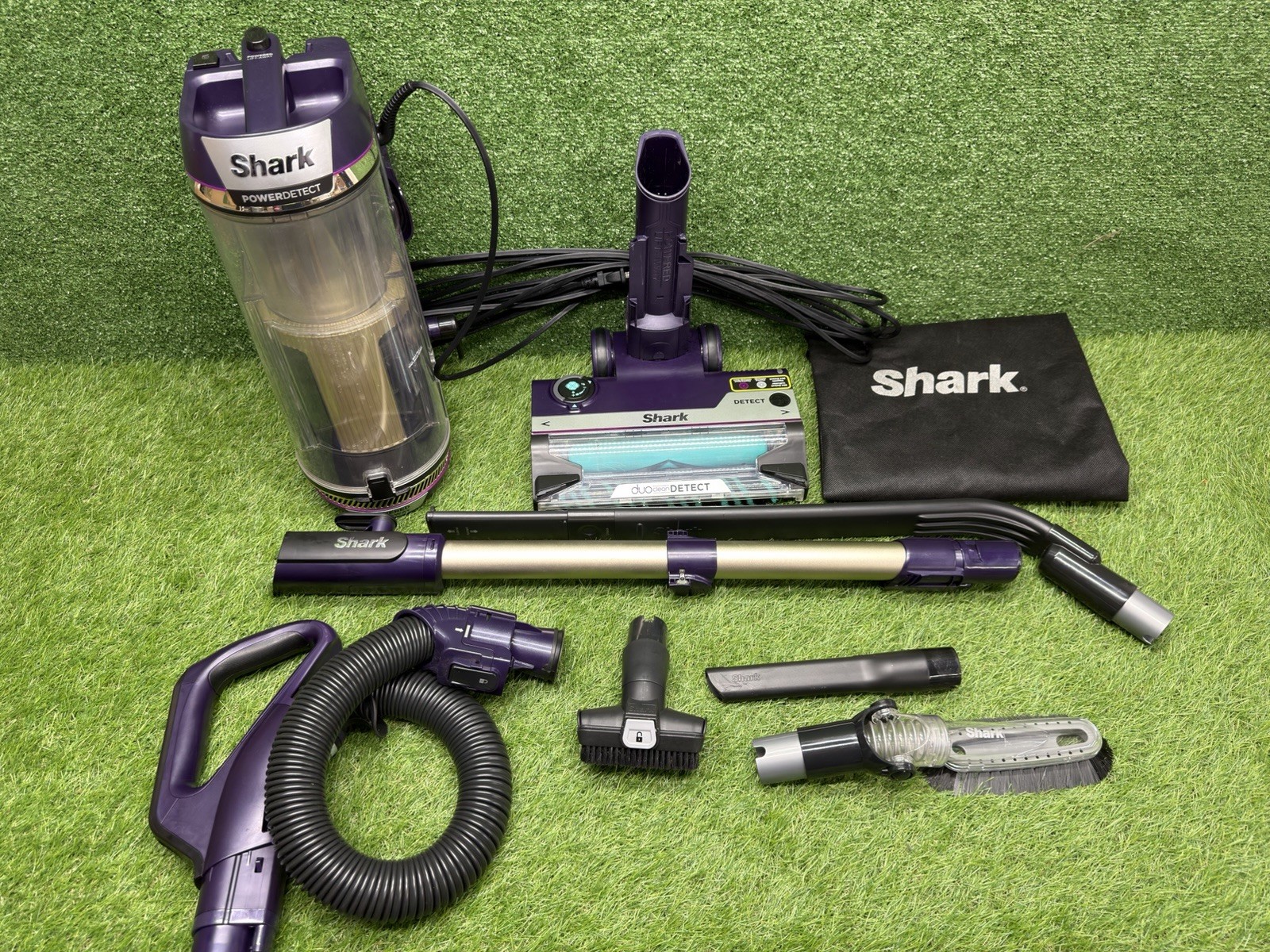 Shark PowerDetect DuoClean Upright Vacuum Cleaner AZ4000C w/ Attachments Bundle