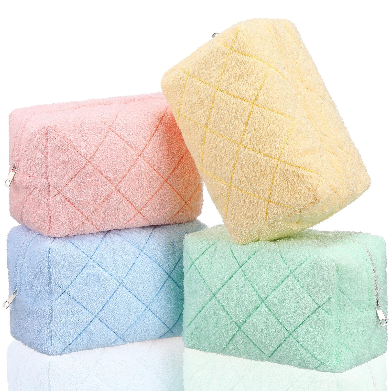 about 7 x 4.5 x 3.4 inches/ 17.8 x 11.5 x 8.5 cm, pink, green, yellow, blue