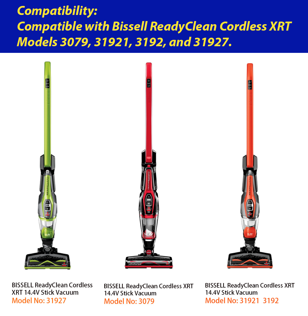 Charger 1627824 for Bissell ReadyClean XRT 3079, 31921, 3192, 31927 14.4V Vacuum