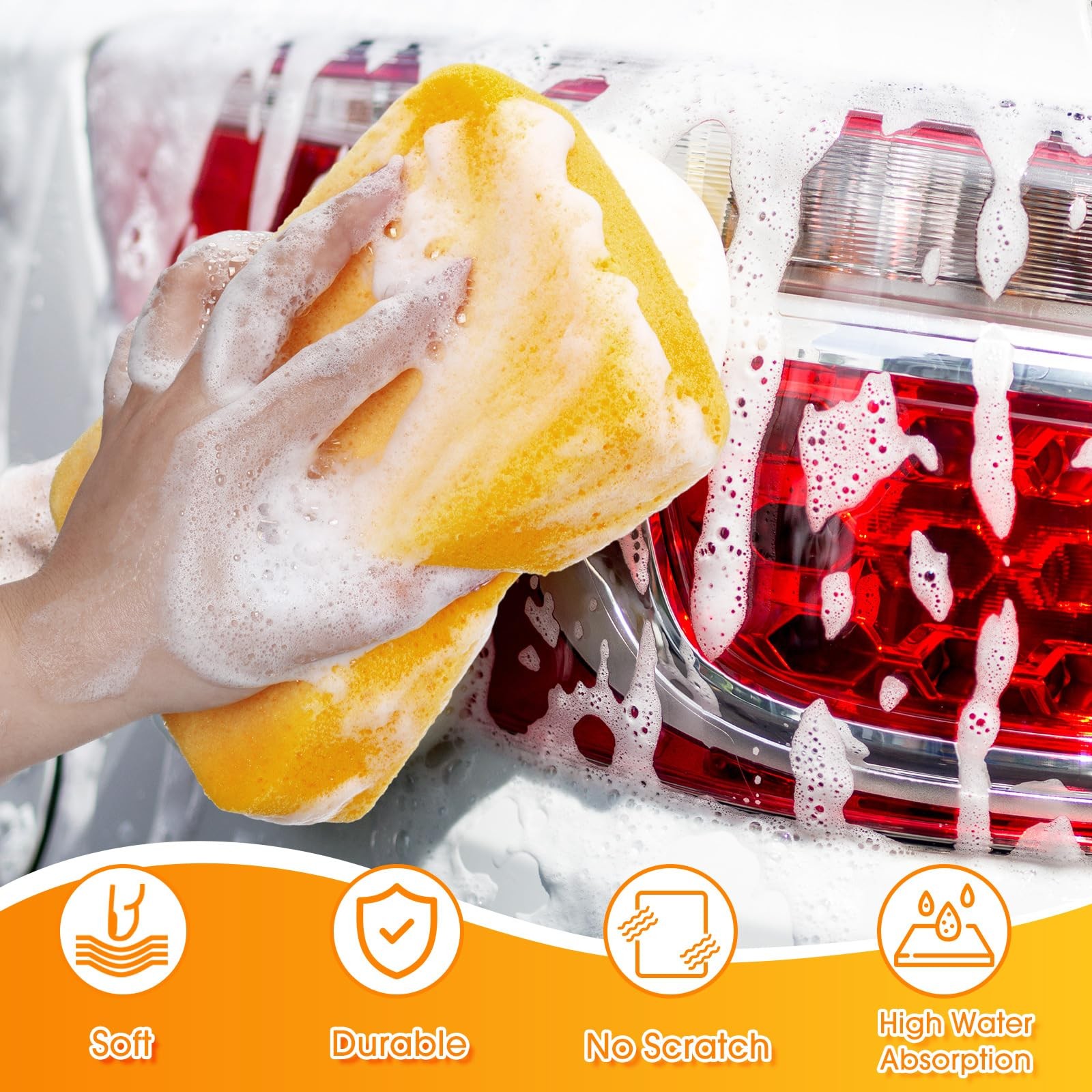 36 Pcs Large Sponges Bulk 7.5 x 5.5 x 1.9 Inch Grouting Car Wash Foam Cleanin…