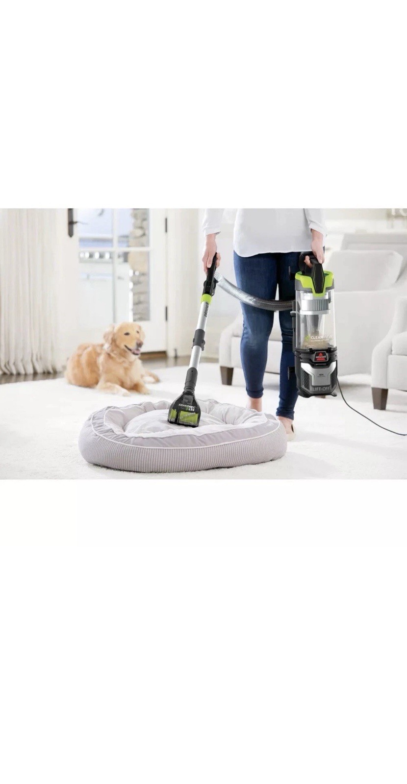 BISSELL 3059 CleanView Allergen Pet Lift-Off Upright Vacuum
