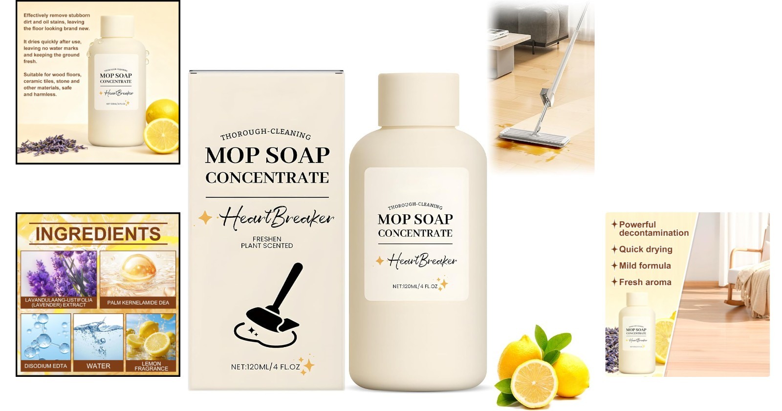 Highly Scented Floor Cleaner for Deep Clean & Long-Lasting Freshness – 1 Fl Oz