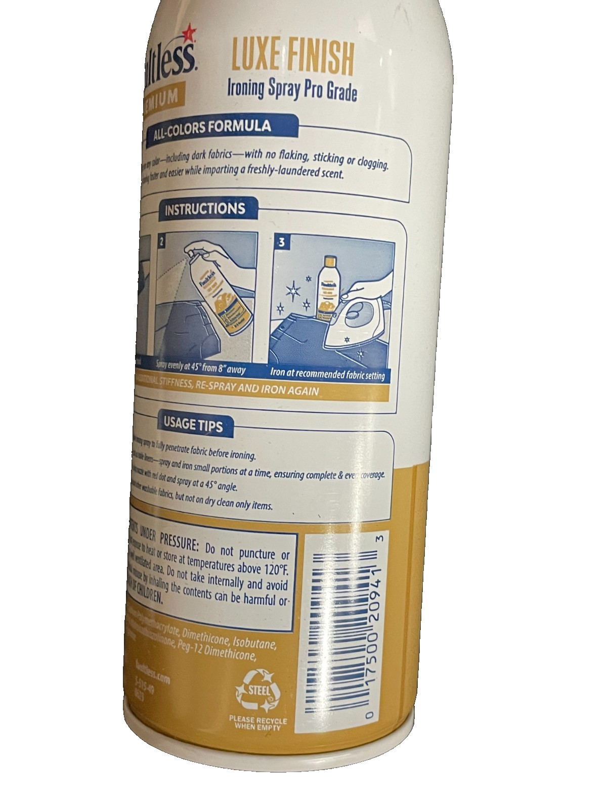 Faultless Brands Premium Luxe Finish Ironing Spray, 15 oz (4 pack)