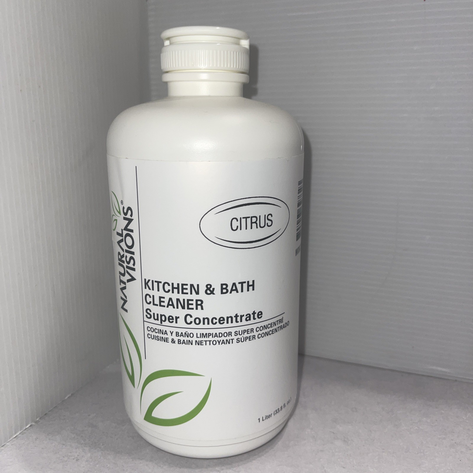 NEW Natural Visions Kitchen & Bath Cleaner, Super Concentrate CITRUS 1L Sealed