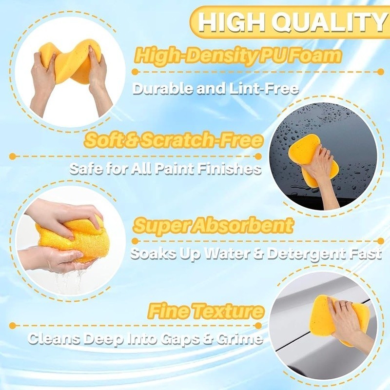 Heavy Duty Absorbent Sponge Multi-Purpose Cleaning Automotive Boat Grout Pottery