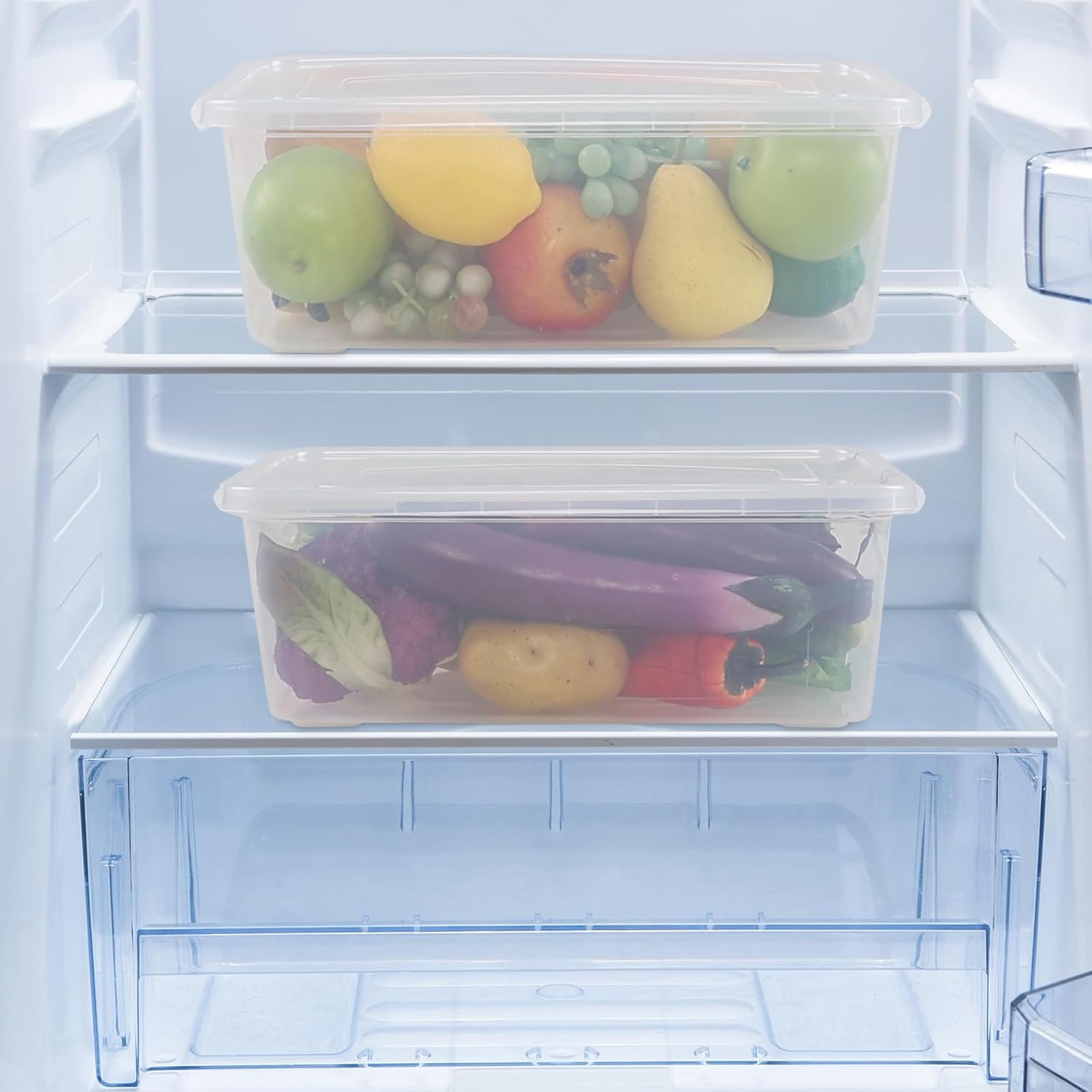 4-Pack Clear Latch Storage Boxes, 14 Quart, BPA-Free, Ideal for Shoes & Crafts