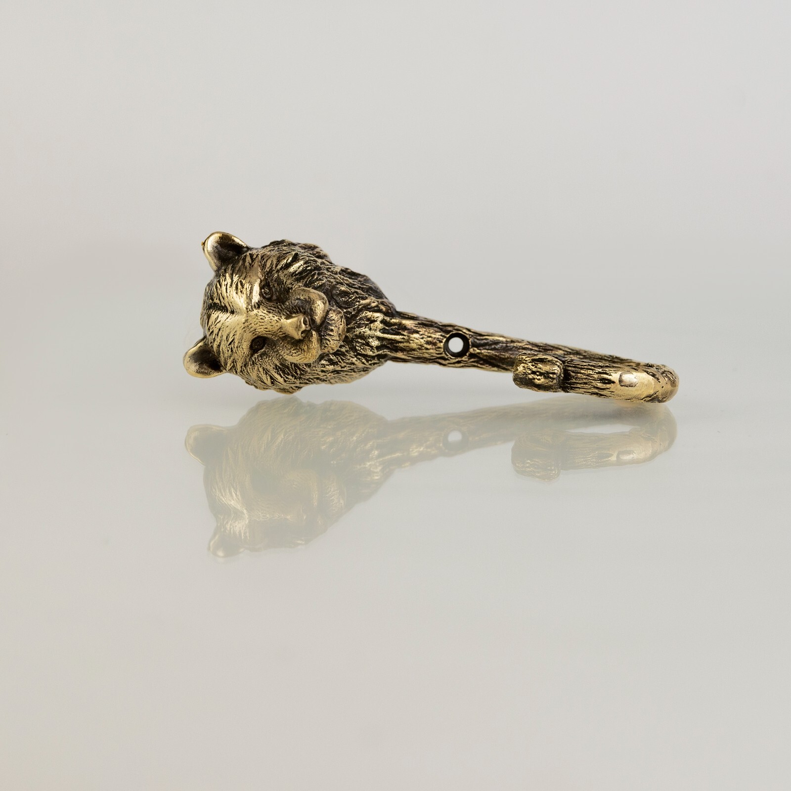Tiger Wall Hook, Coat Hook, Strong Brass Tiger Head Hook, Bathroom Hook.
