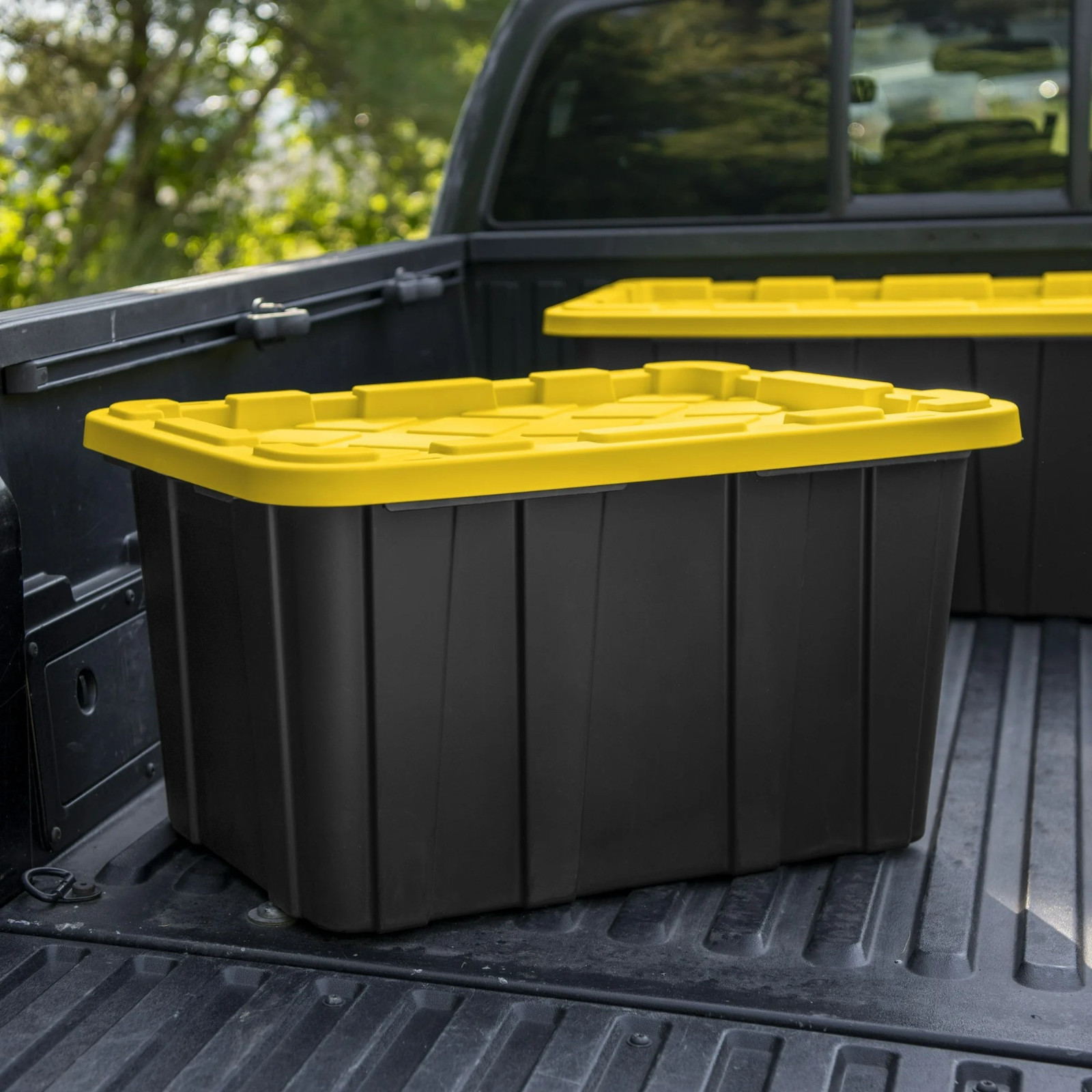 Sterilite Large Storage Bin, 27 Gallon Durable Plastic Storage Tote with Snap-On
