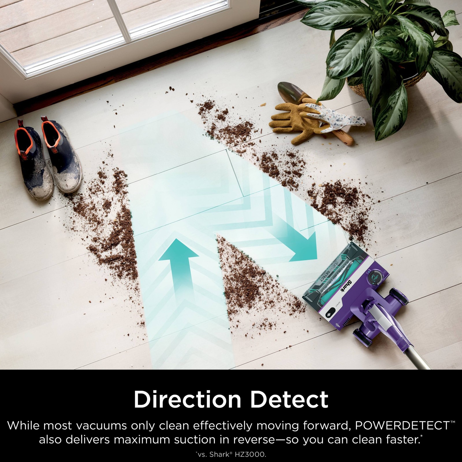 Shark – POWERDETECT Ultra-Light Corded Stick Vacuum with DuoClean Detect Tech…