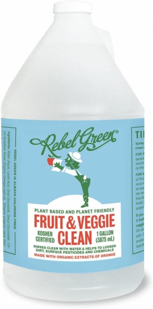 Effective Produce Cleaner Refill 128 Fl Oz Natural Wash for Fruits and Veggies