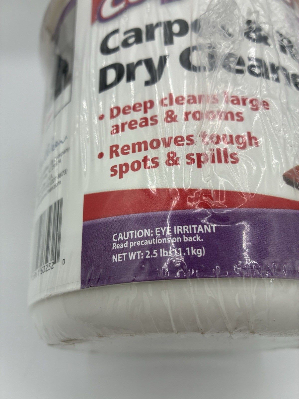 Capture Carpet & Rug Dry Cleaner Powder 2.5 lbs Deep Clean Stain Remover Tub New