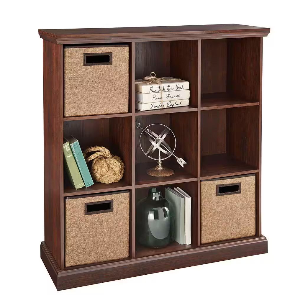 11 In. H X 10.5 In. W X 10.5 In. D Beige Fabric Cube Storage Bin