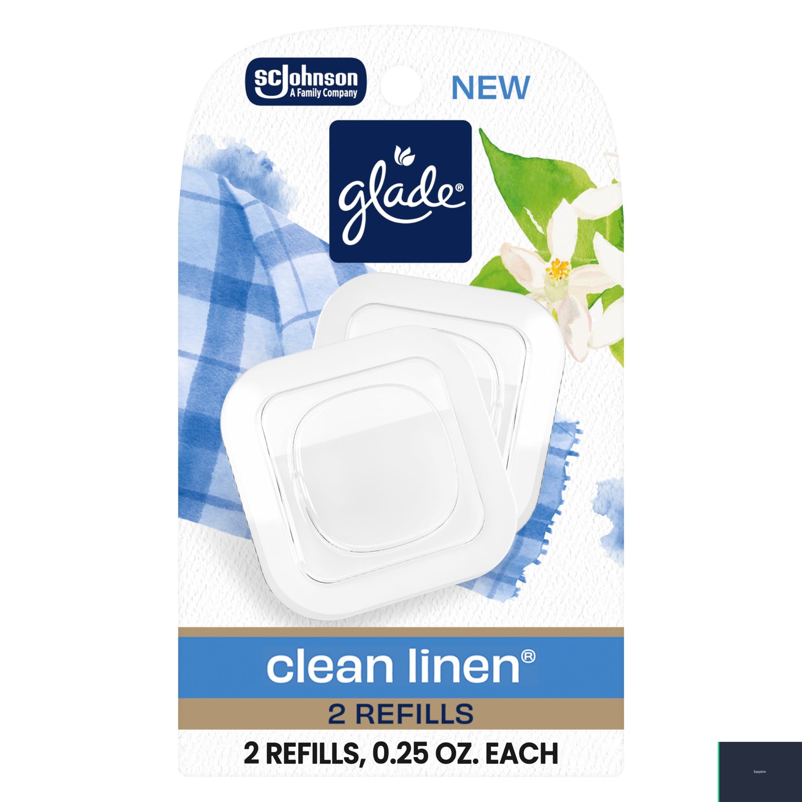 Room Air Freshener Refills, Clean Linen Scent, 0.5 fl oz, 2-Pack