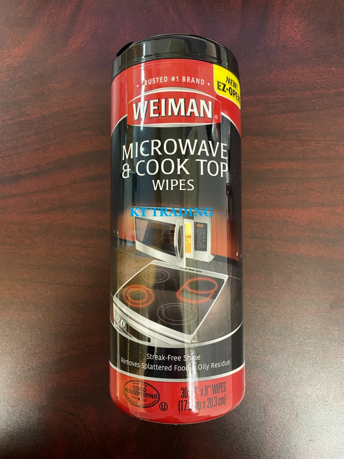 WEIMAN GLASS COOK TOP CLEANER & POLISH Wipes ~Clean Shine Protect RANGE TOP 30ct