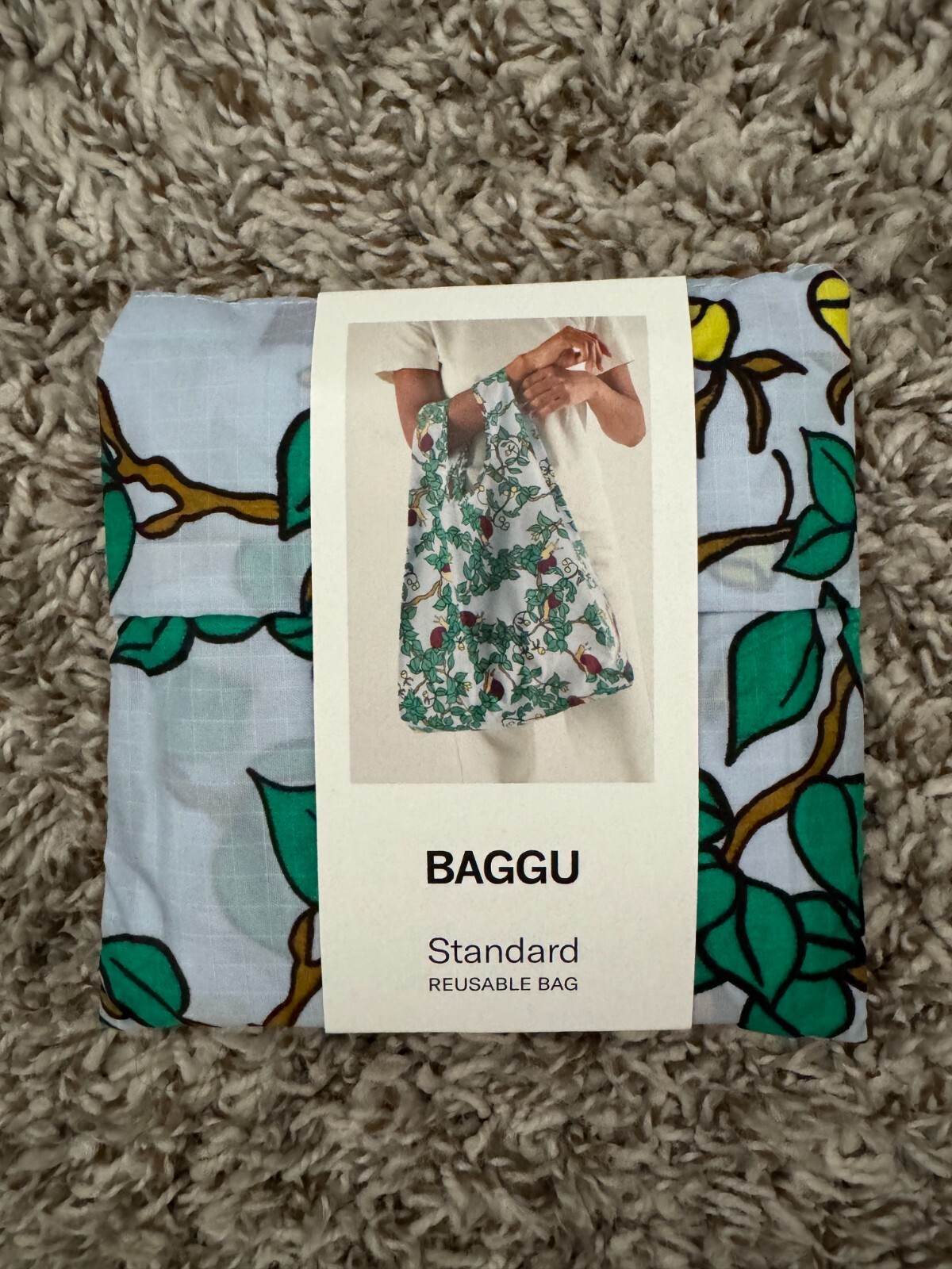 BAGGU Snails Standard Baggu Reuseable Bag New HTF Rare