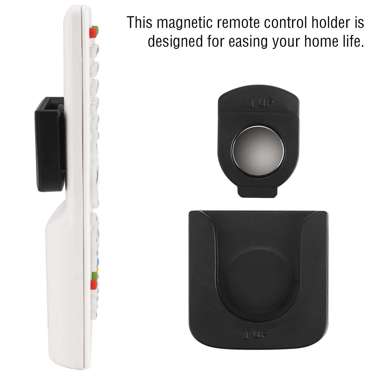 2in1 Set Remote Control Holder for Wall Magnetic Self-Adhesive Remote Organizer