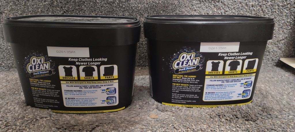 Oxi Clean Dark Protect Laundry Booster 45 Loads 3 lbs New (PACK OF 2) oxiclean
