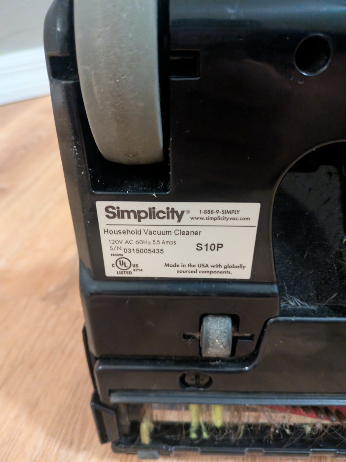 Simplicity Freedom S10P Premium Lightweight Bagged Upright Vacuum Cleaner Blue