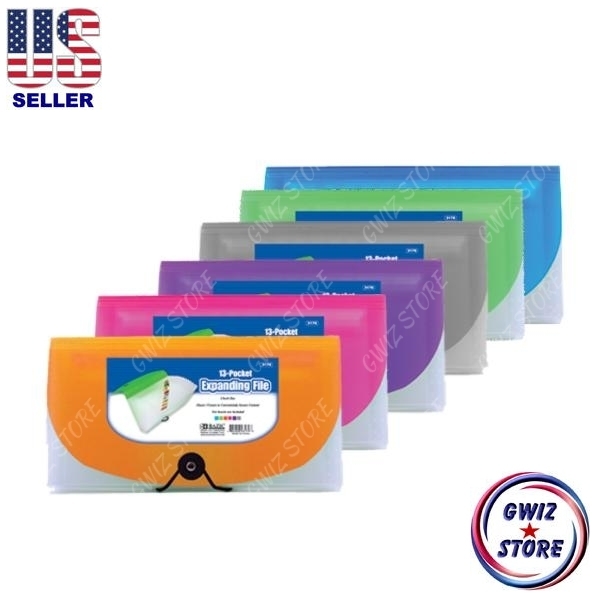 13 Pocket Coupon Organizer Holder Expanding File Wallet Organizer Purse Carrier