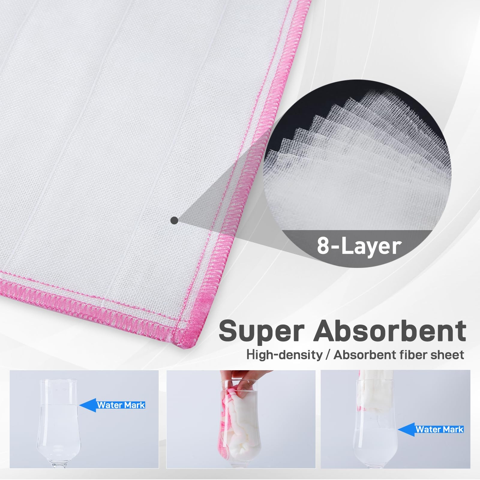 Naturally Wood Fiber Cleaning Cloth, 10 Pack 12″ x 10.7″ Each
