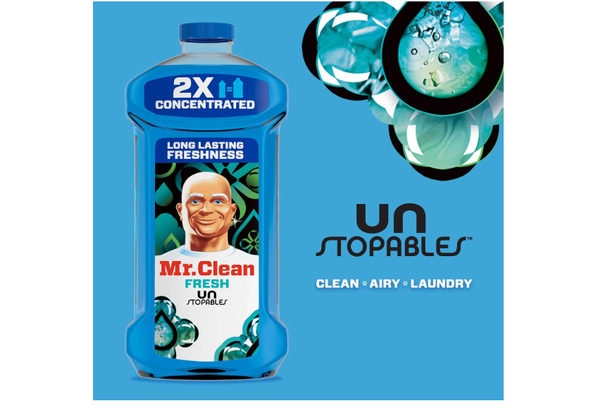 Mr. Clean 2X Concentrated Cleaner Unstopables Fresh 41 Fl Oz Multi Surface