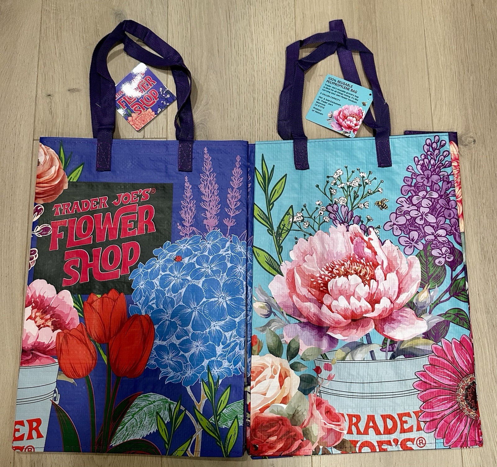 UPICK 1 💚 (52 Choices) Trader Joe’s NEW ECO REUSABLE GROCERY SHOPPING TOTE BAG