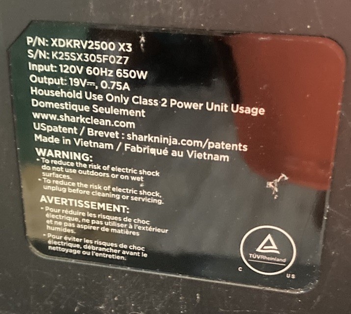 Shark AV2511AE AI Ultra Robot Vacuum With Base FOR PARTS ONLY