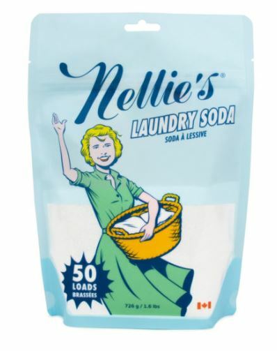 Nellie’s NLS-50 All Natural Laundry Soda Soap, 1.6lbs 50 Load Bag Nelly Nellies