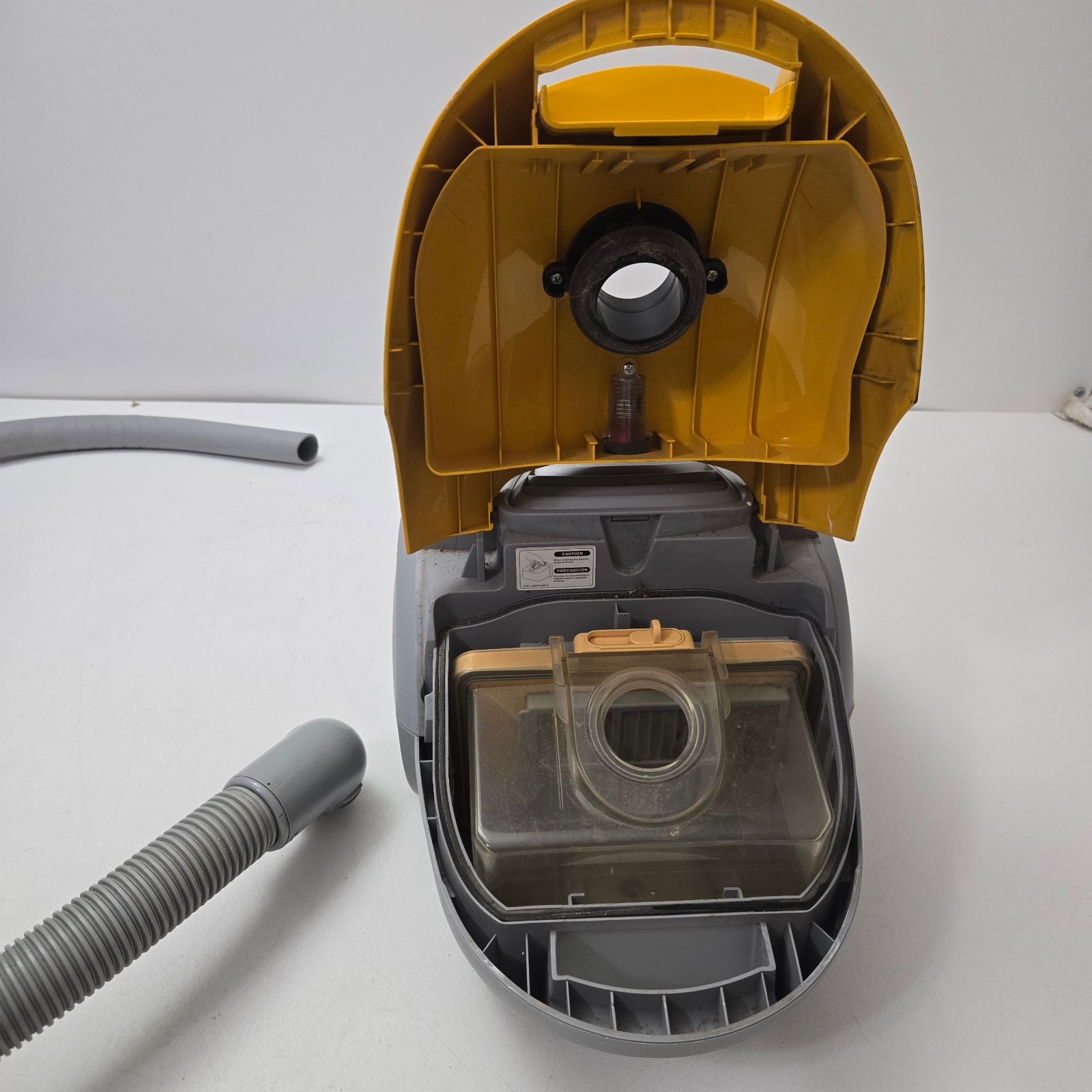 Kenmore Vacuum 721 Yellow Bagless Compact Canister W/Hose Used