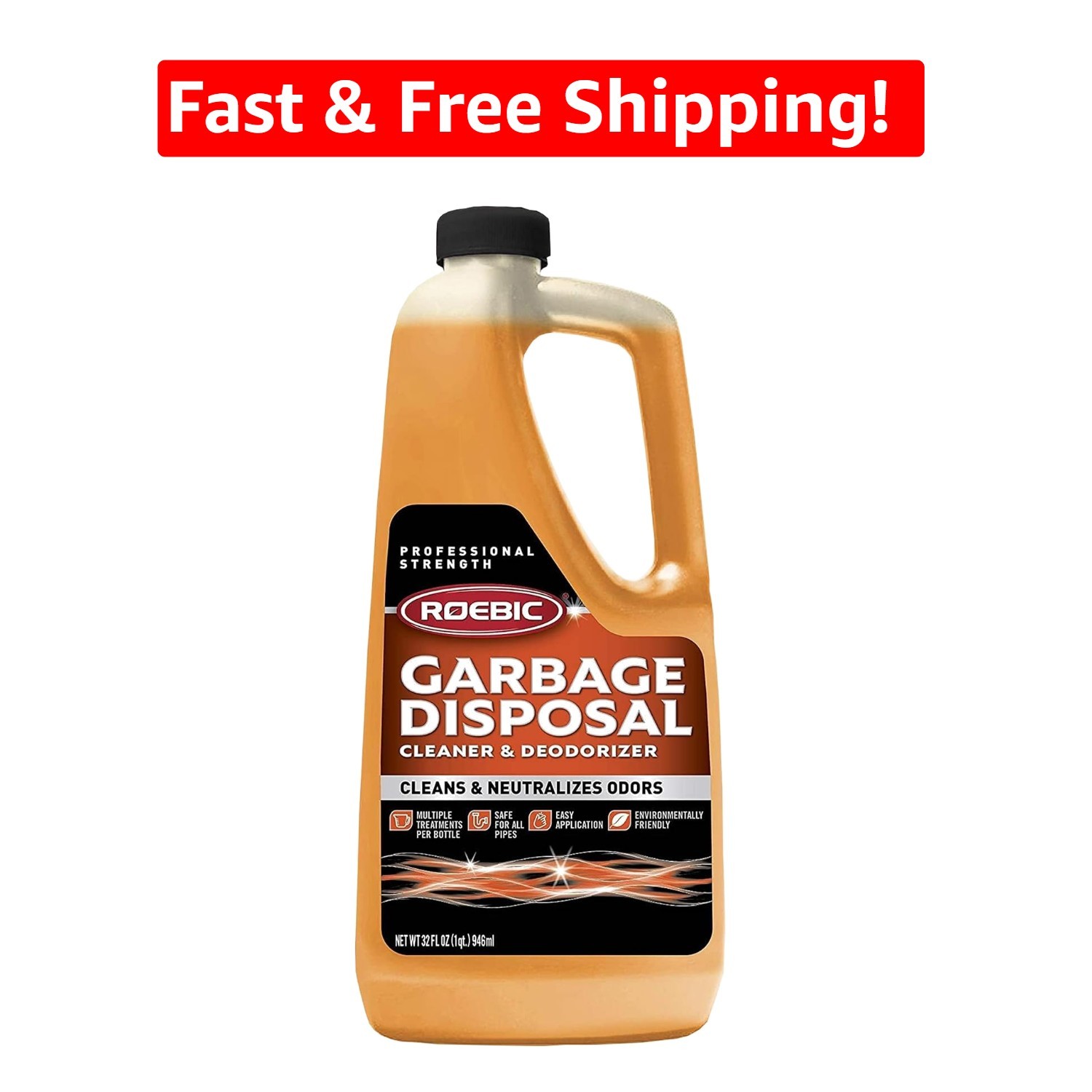 32 Fl Oz K-27 Biodegradable Garbage Disposal Cleaner – Safe and Easy to Use