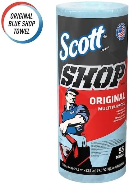 SCOTT Kimberly-Clark Shop Towel Roll 55 Count (Pack of 1) – FREE SHIPPING!