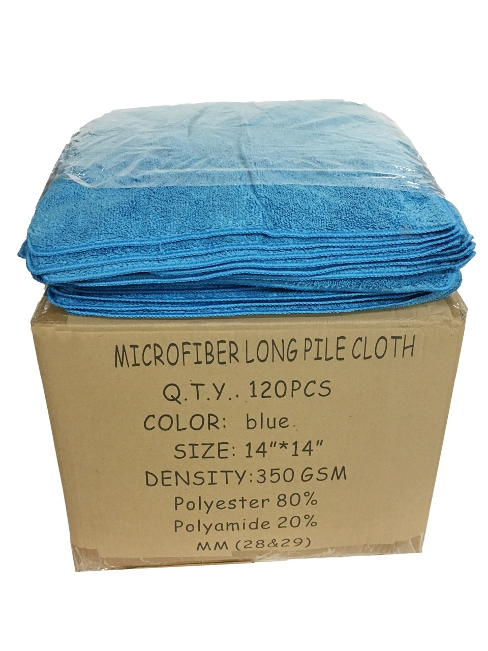 120 Blue 14″x14″ Microfiber EXTRA PLUSH FLUFFY Cleaning Detailing Cloths 350GSM