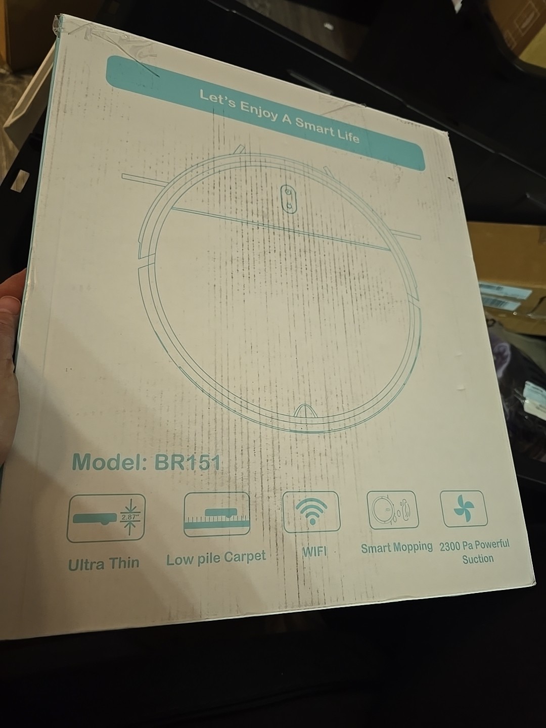 MAMNV BR151 Robot Vacuum and Mop Combo with APP/Remote