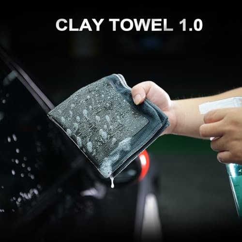 1.0 Clay Towel for Auto Detailing – 1Pcs 12″ Synthetic Clay Bar Towel, Paint
