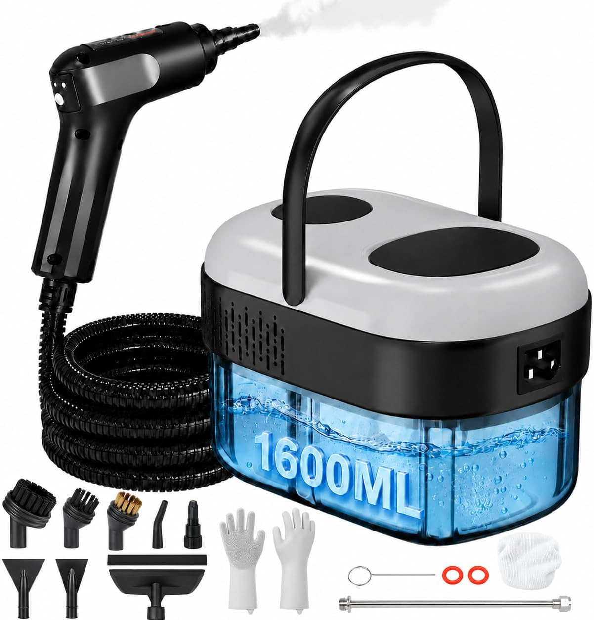 Steam Cleaner, Portable Handheld High-Pressure, 15S Fast Heating | 3 Steam Level
