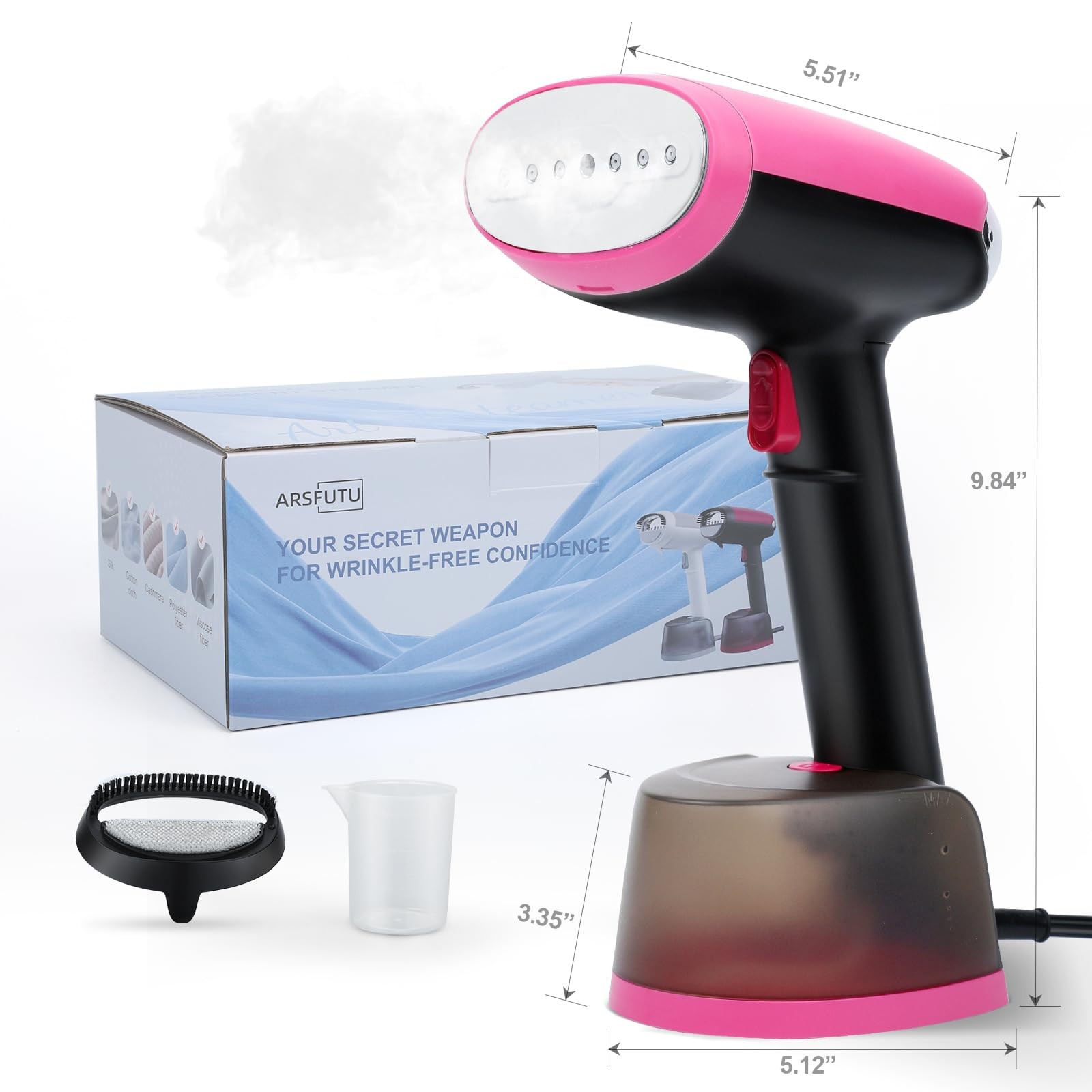 Steamer for Clothes Handheld Clothes Steamer 1300W Portable Garment Steamer A…