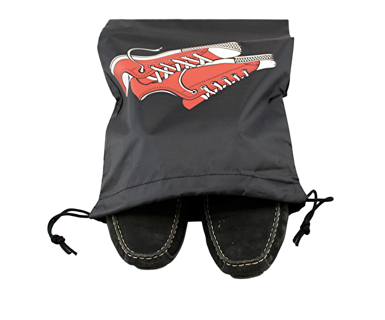 10 Pack Shoe Bags Printed Drawstring Travel Home Oxford Cloth Large 11.6 x 14.2″