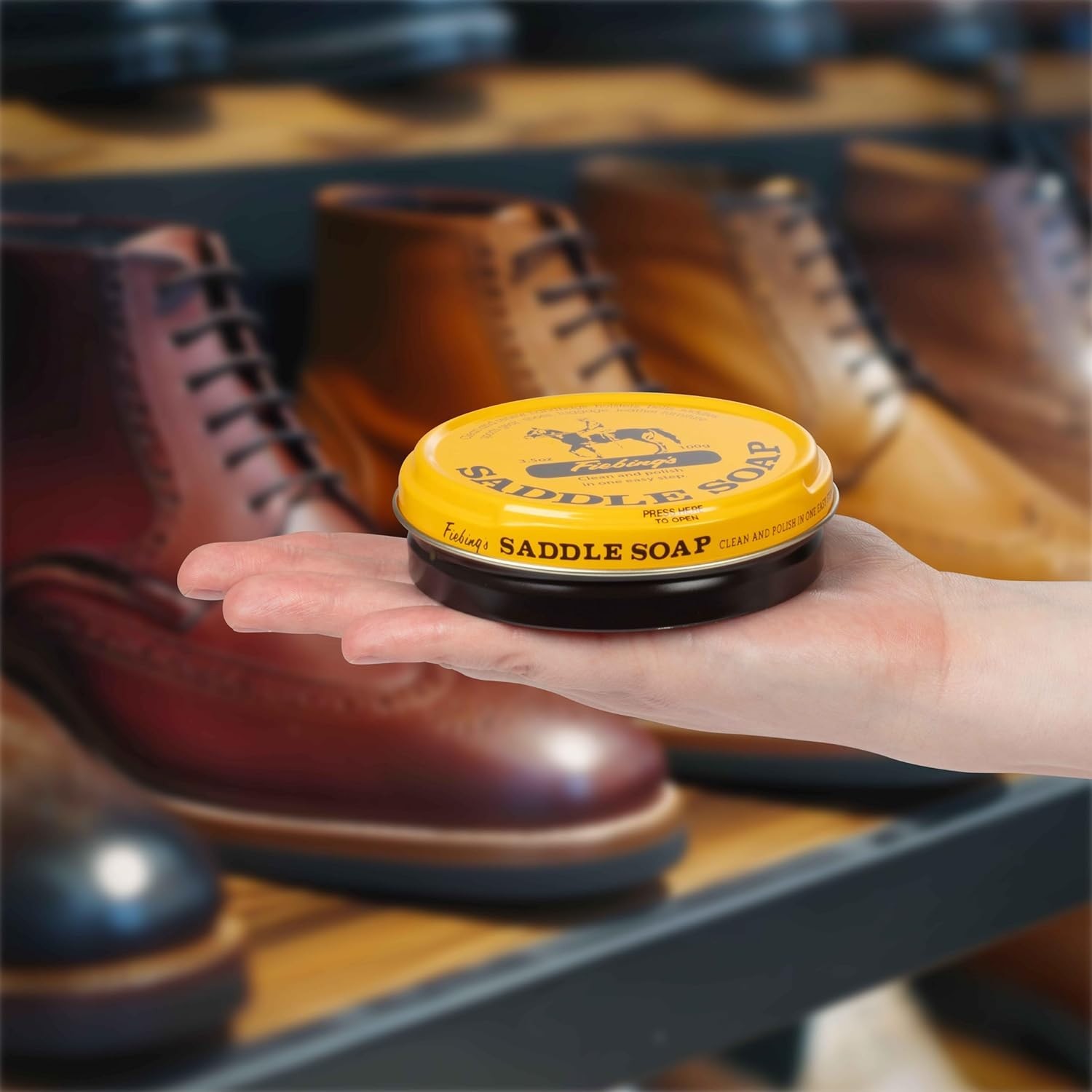 Multi-Purpose Leather Soap 3.5oz – Clean, Condition & Restore All Leather Goods