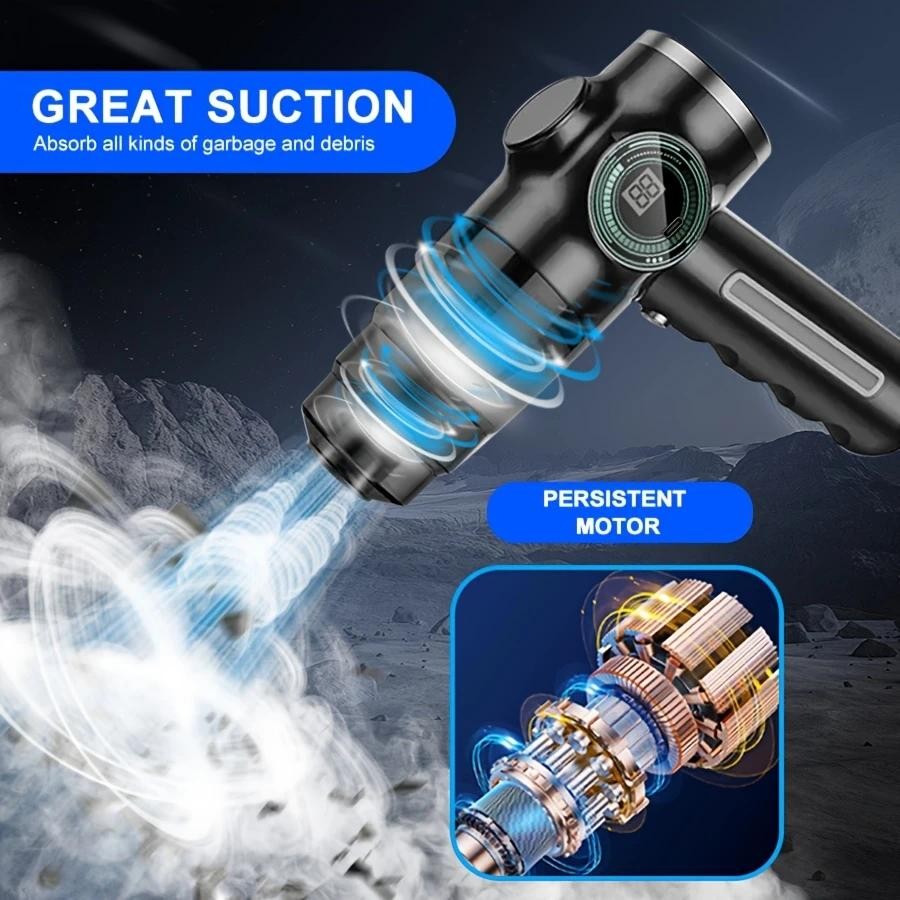 4 In 1 Wireless Car Vacuum Cleaner Household 9000Pa Strong Suction Air Blower