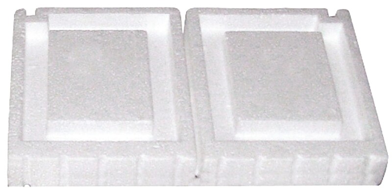 Vent Block Foam Plug, Foam, For: Lawrence, Vent-Air, Norwesco Vents, 1/PR White