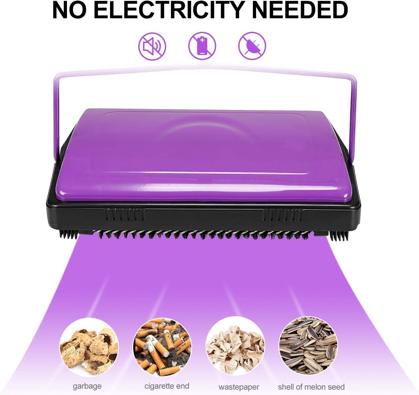 Stylish No-Battery Carpet Sweeper – Lightweight Cleaner for Quick Home Use