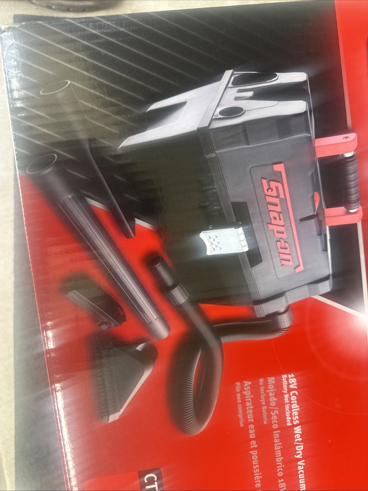 For Snap On CTVAC9050A 18V Cordless Wet/Dry Black Vacuum TOOL ONLY NO BATTERY