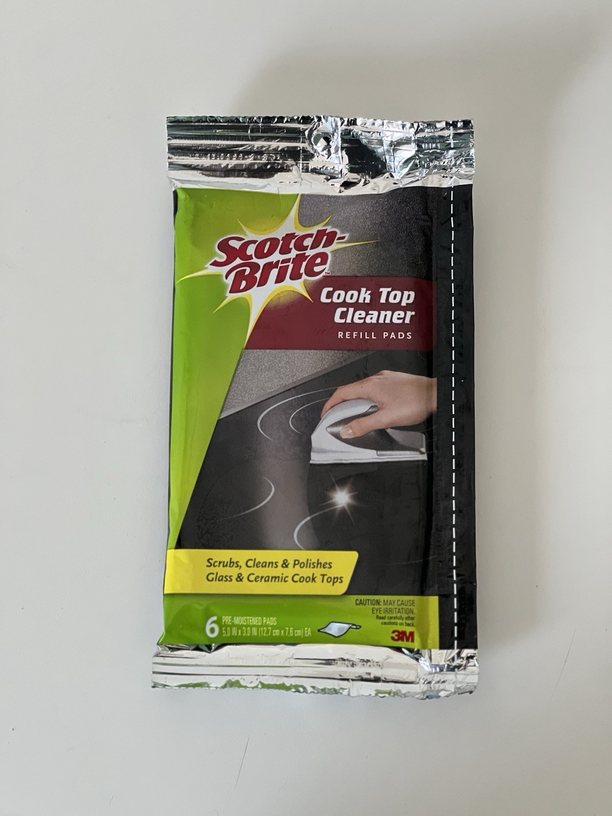 NEW Scotch-Brite Cook Top Cleaner 6-Pack Refill Pads 3M Scrub Polish Shine Stove