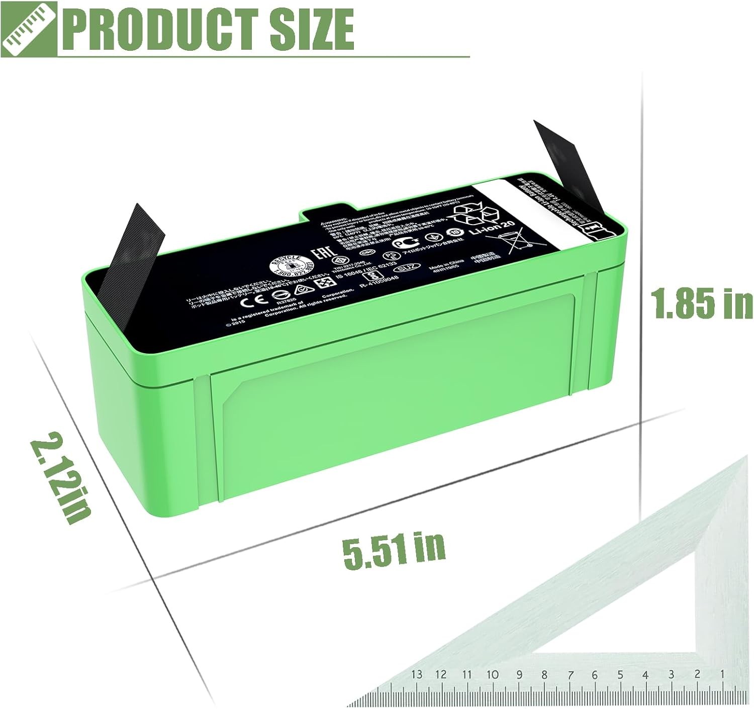 Upgraded 3300mAh 48Wh Replacement Battery for iRobot Roomba 980 981 970 965 960