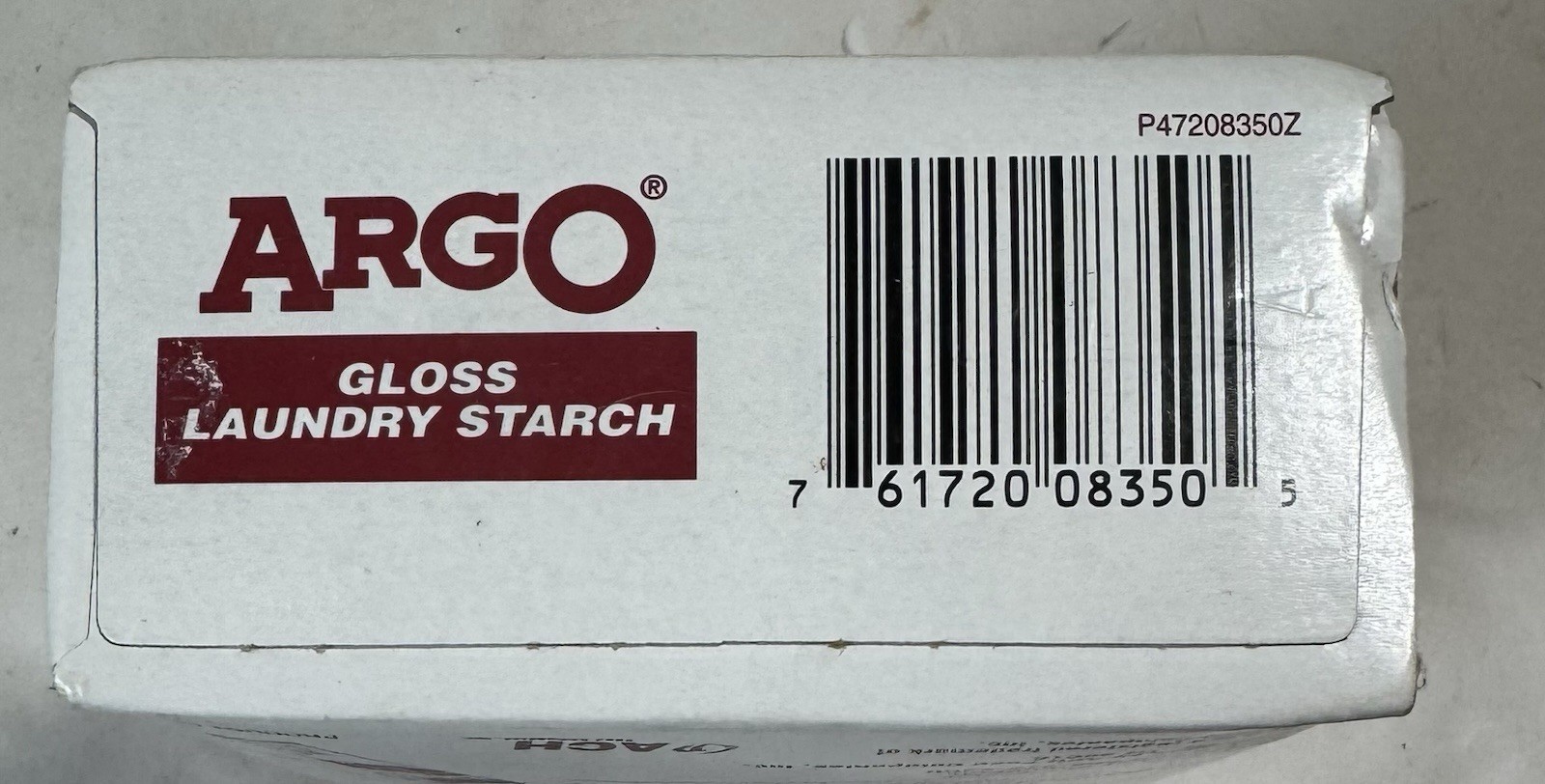 Argo Gloss Laundry Starch Easy to Use Crisp Finish 16oz Discontinued NOS Sealed