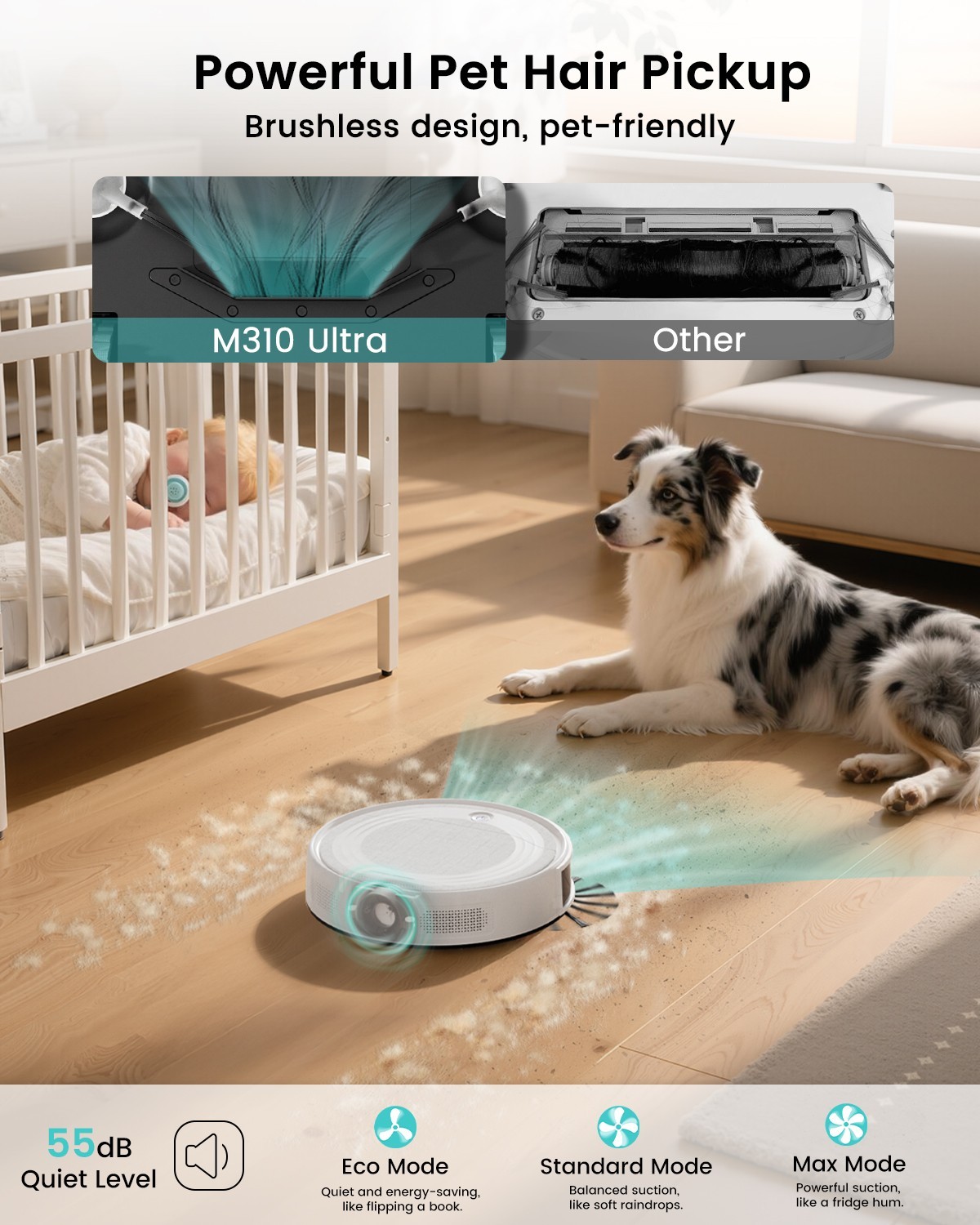 Lefant Robot Vacuum Cleaner Powerful suction 7000Pa M310 Ultra