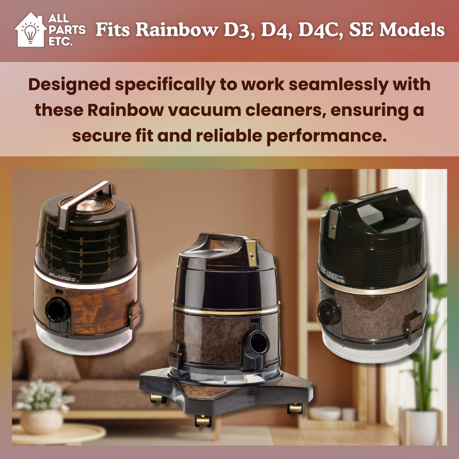 Rainbow Vacuum Attachment Kit 10-Pieces – Fits D3, D4, D4C, SE Models Only