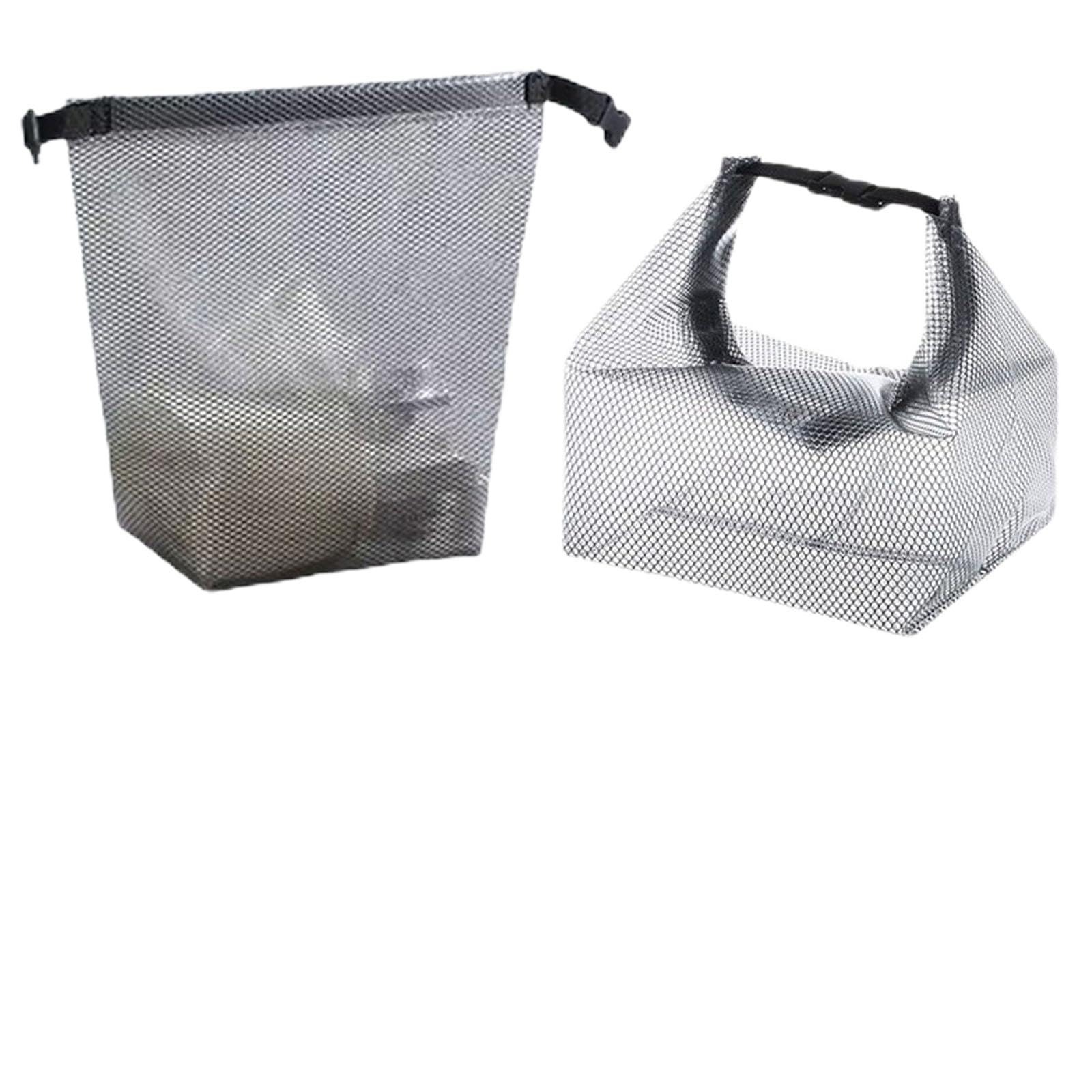 Cosmetic storage bag with dry and wet 7.1 in x 6.3 x 9.4 in, Gray