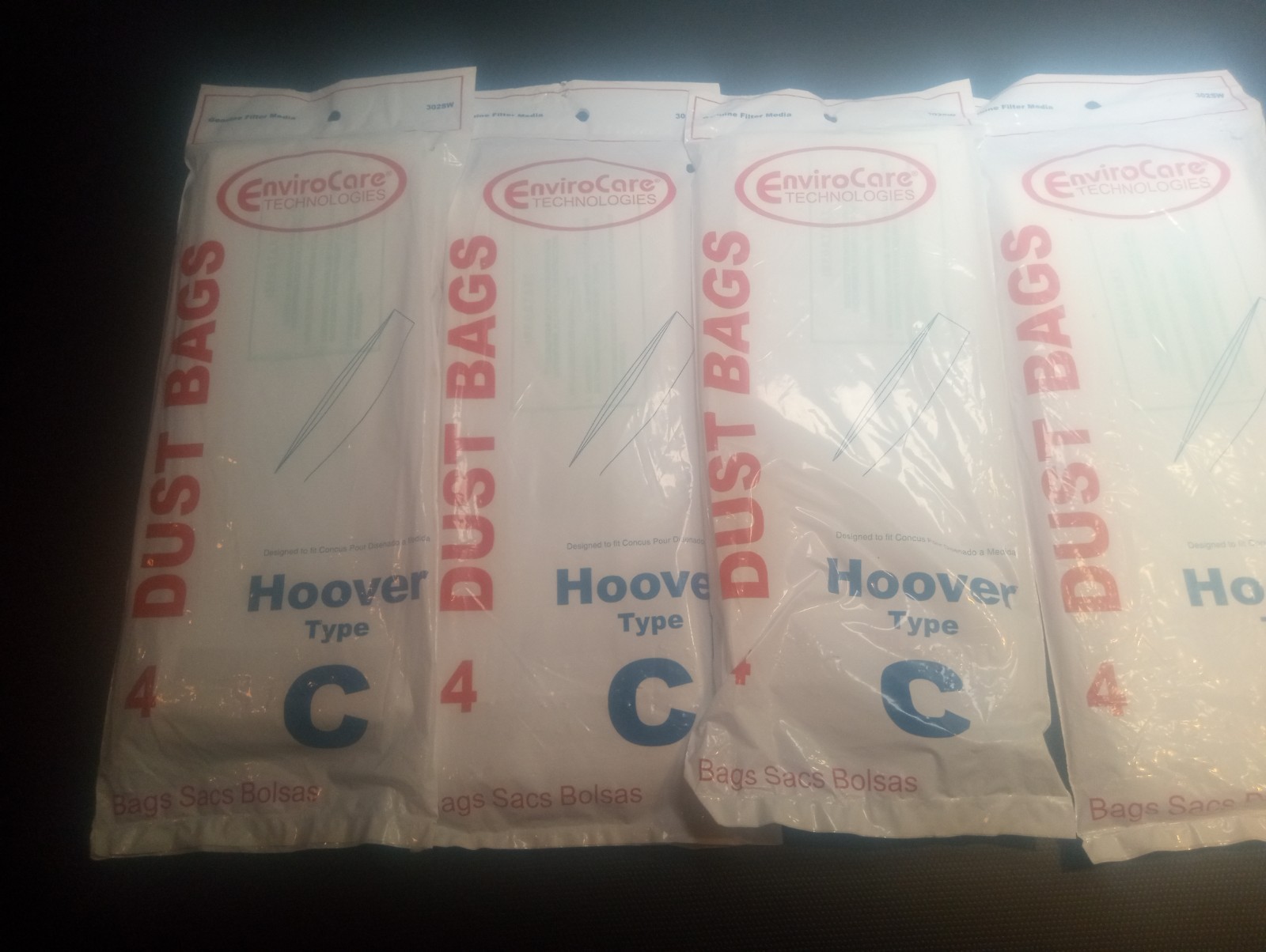Vacuum Type C Bag Fits For Hoover (16 Bags) See The Pictures