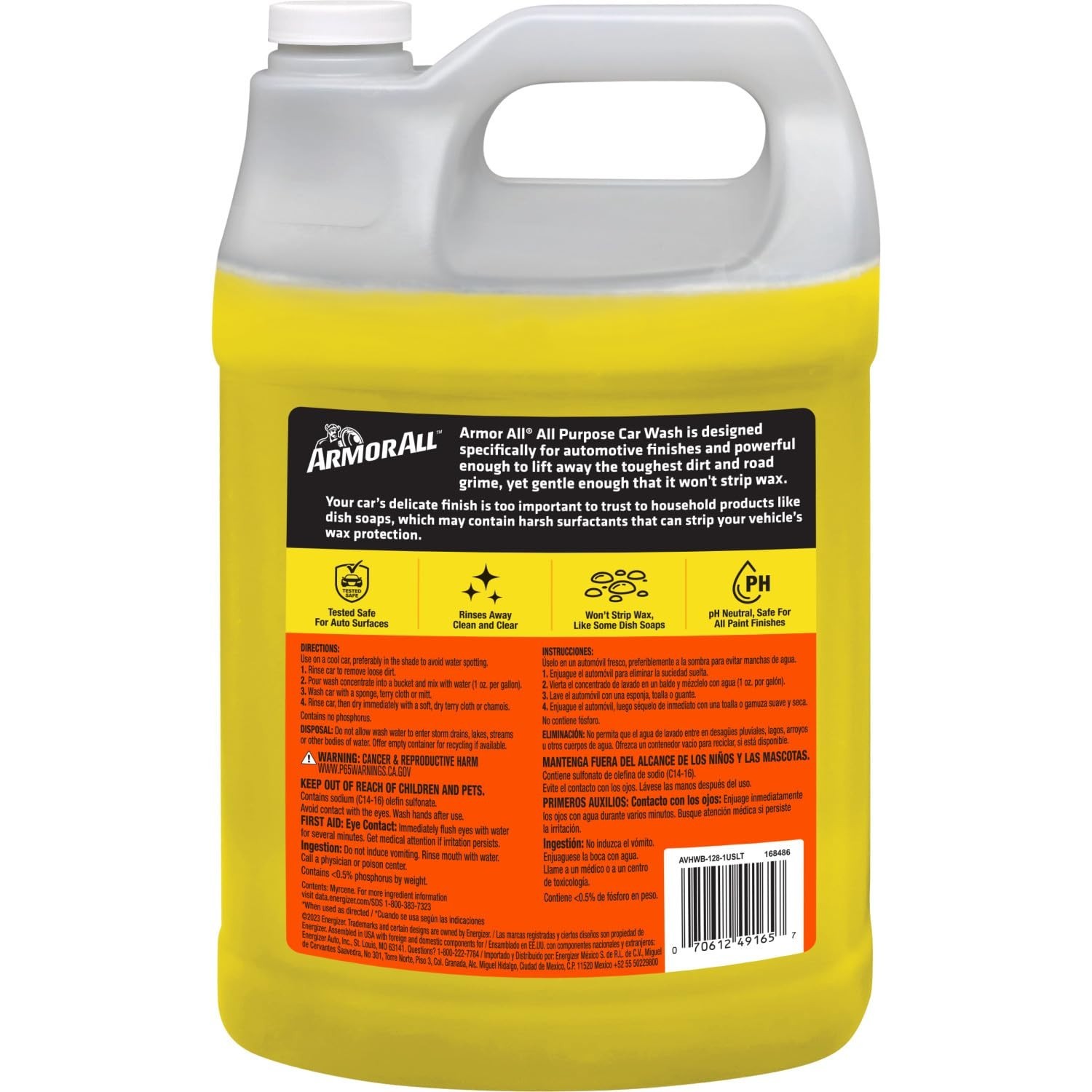 All-Purpose Car Wash Soap – 1 Gallon, Easily Removes Dirt & Grime, Auto Detailin